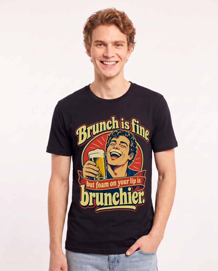 Beer Black T-Shirt for Men – Everyday Expression Graphic Tee product image 3