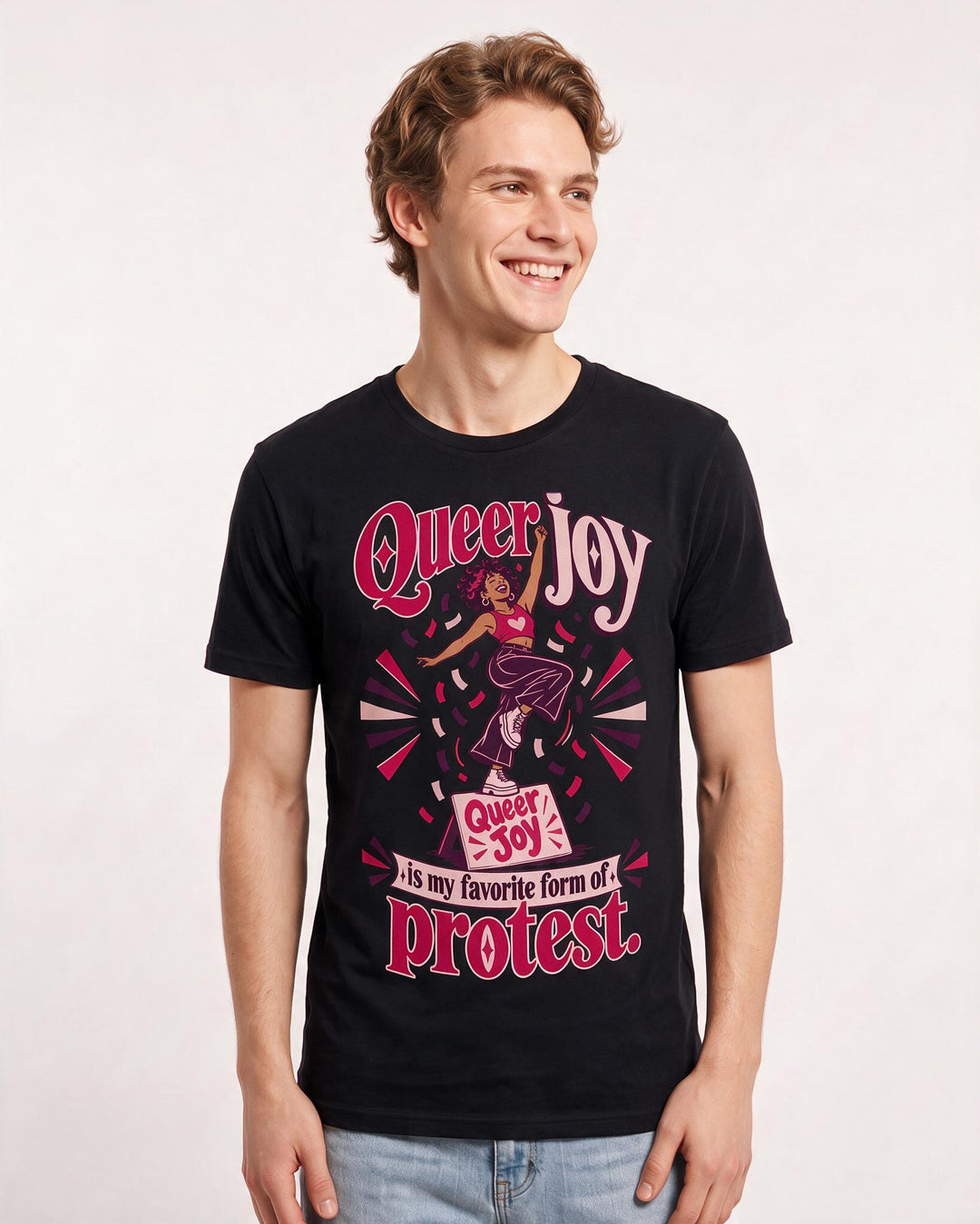 Pride Black T-Shirt for Men – Everyday Expression Graphic Tee product image 1