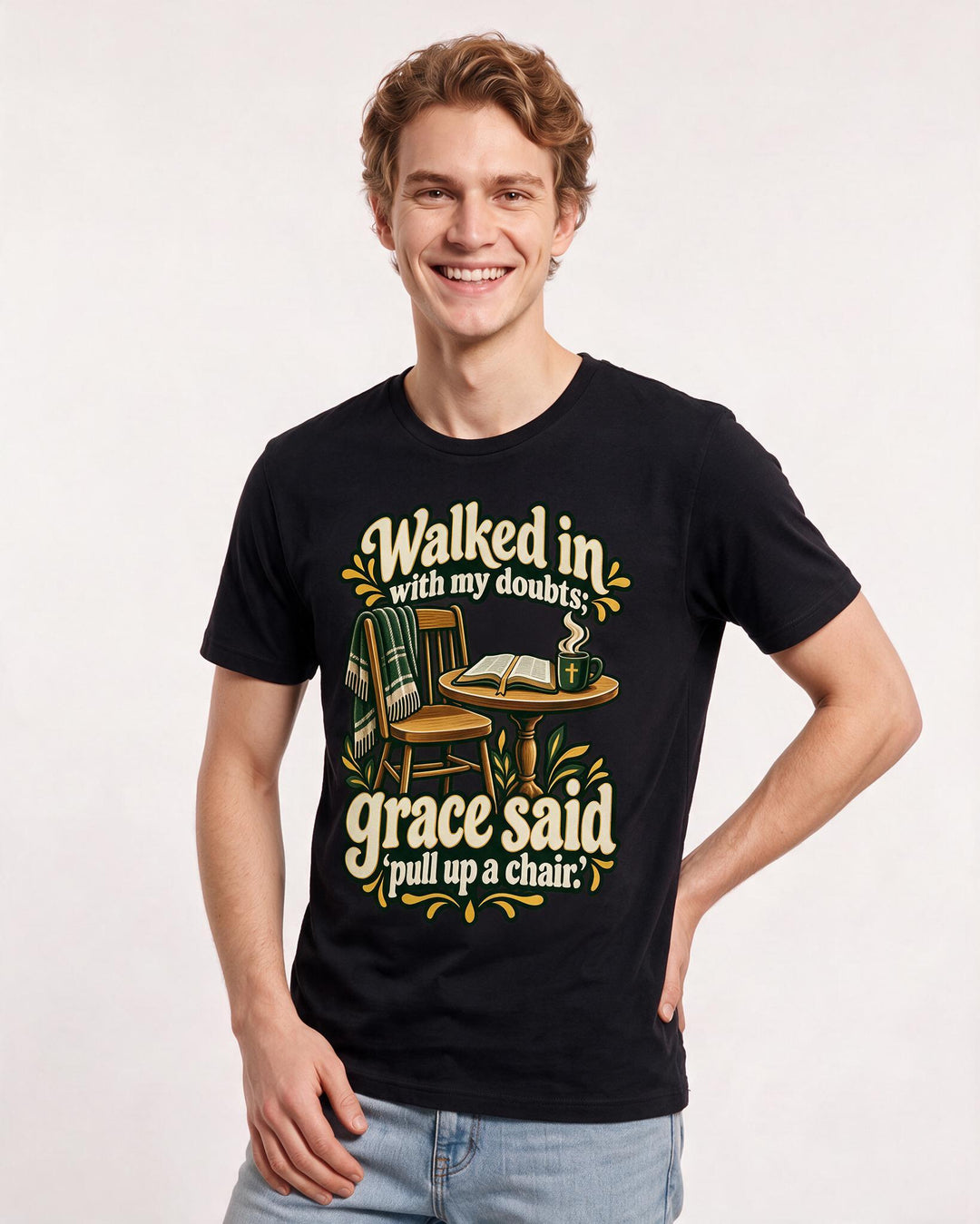 Christian Faith Black T-Shirt for Men – Everyday Expression Graphic Tee product image 1