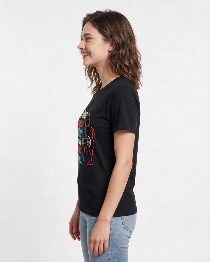 Pride Black T-Shirt for Women – Everyday Expression Graphic Tee product image 2