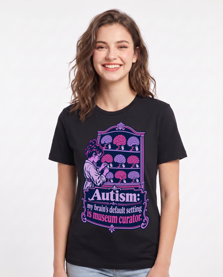 Neurodiversity Black T-Shirt for Women – Everyday Expression Graphic Tee product image 3