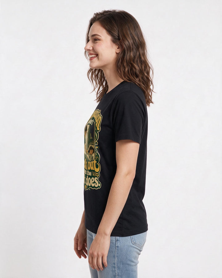 Nurse Black T-Shirt for Women – Nursing Life Graphic Tee product image 2