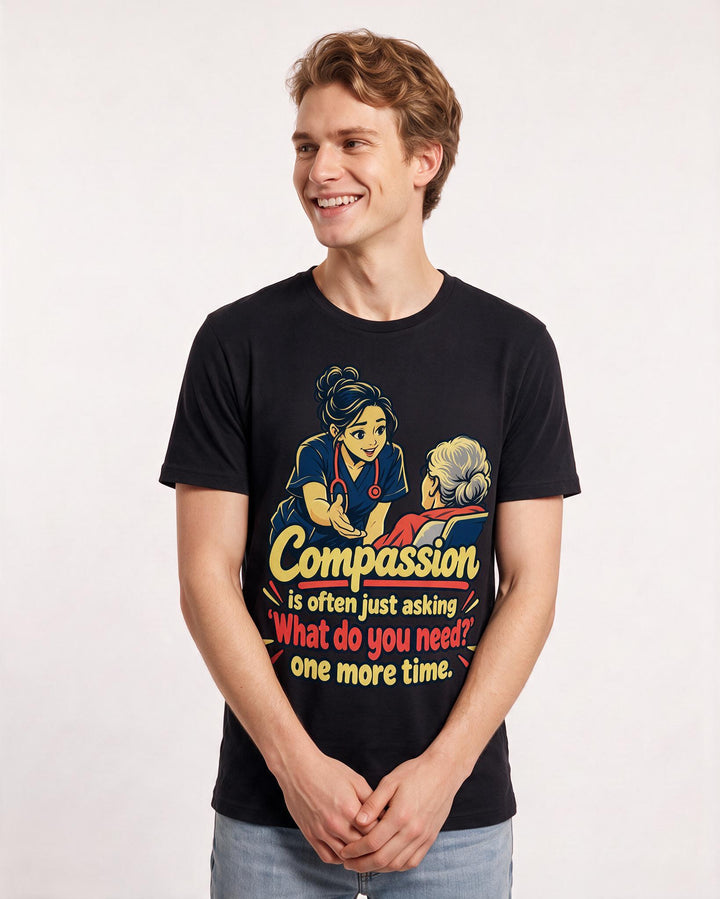 Nurse Black T-Shirt for Men – Nursing Life Graphic Tee product image 1