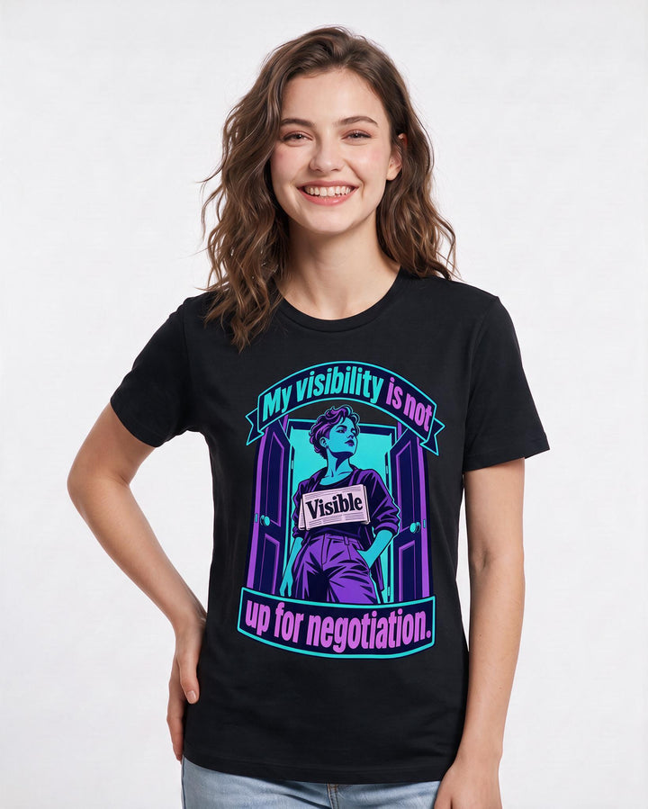 Pride Black T-Shirt for Women – Everyday Expression Graphic Tee product image 1