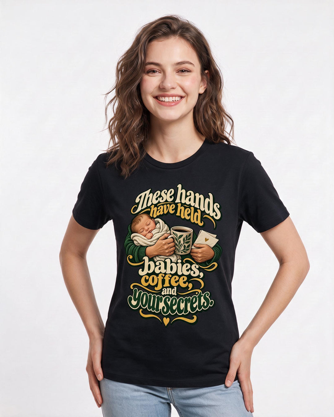 Mom Black T-Shirt for Women – Everyday Expression Graphic Tee product image 1