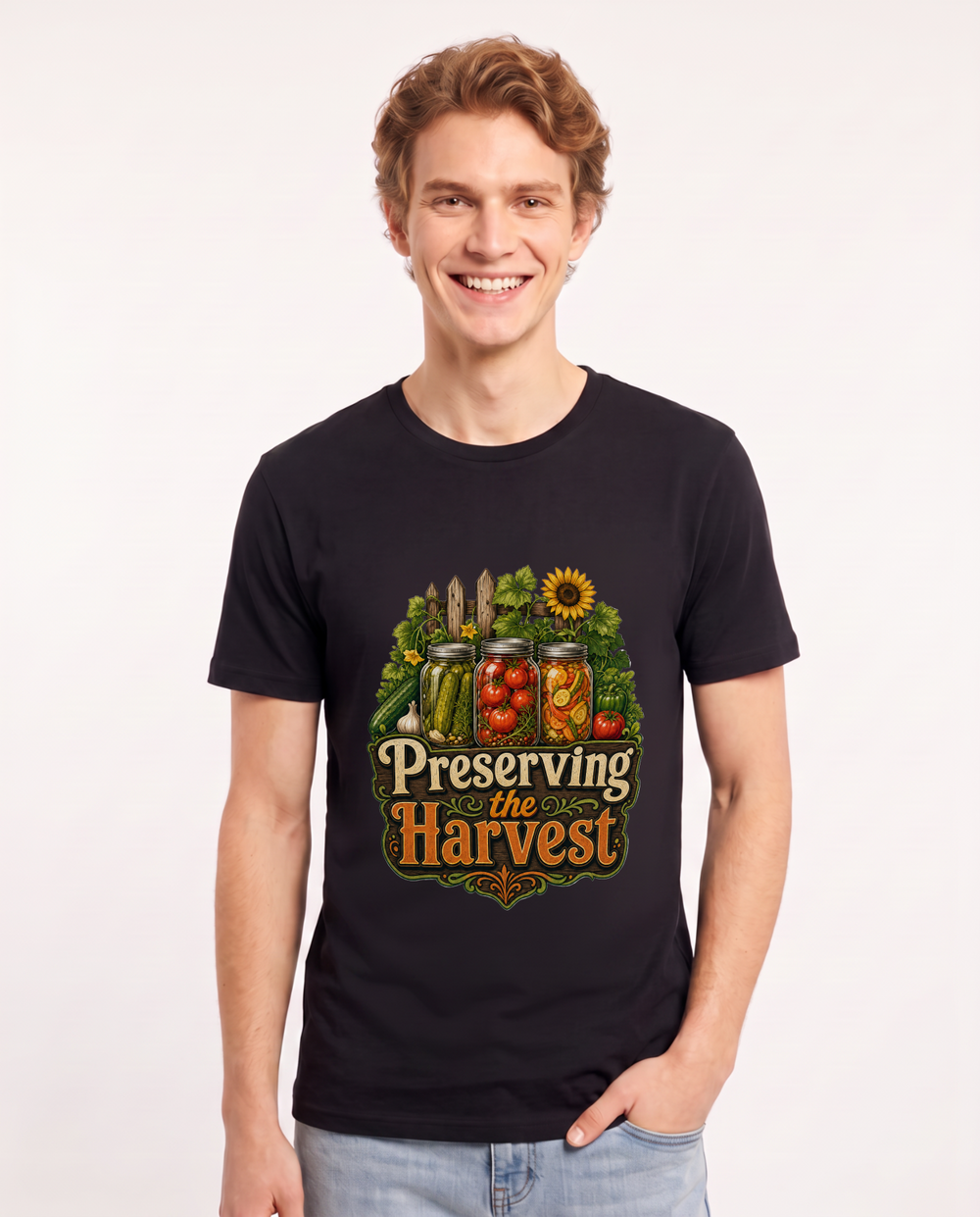 Preserving the Harvest Men's Black T-Shirt product image 2