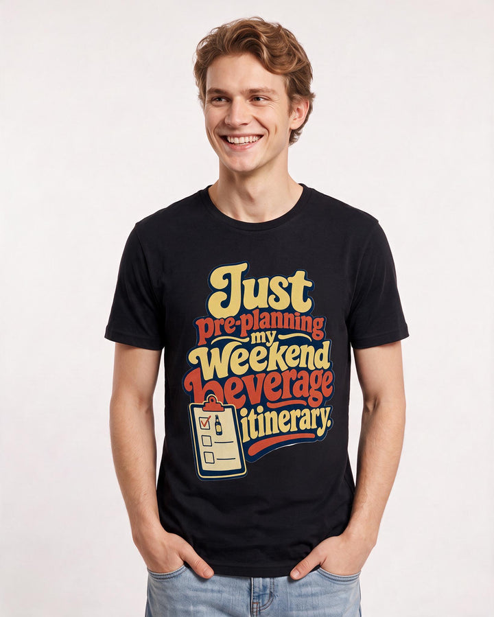 Beer Black T-Shirt for Men – Everyday Expression Graphic Tee product image 1