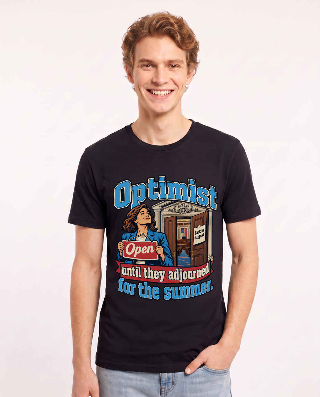 Political Statement Black T-Shirt for Men – Everyday Expression Graphic Tee product image 3