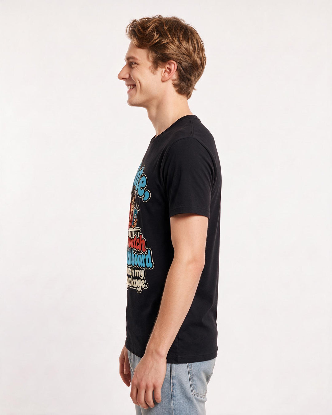 Political Statement Black T-Shirt for Men – Everyday Expression Graphic Tee product image 2