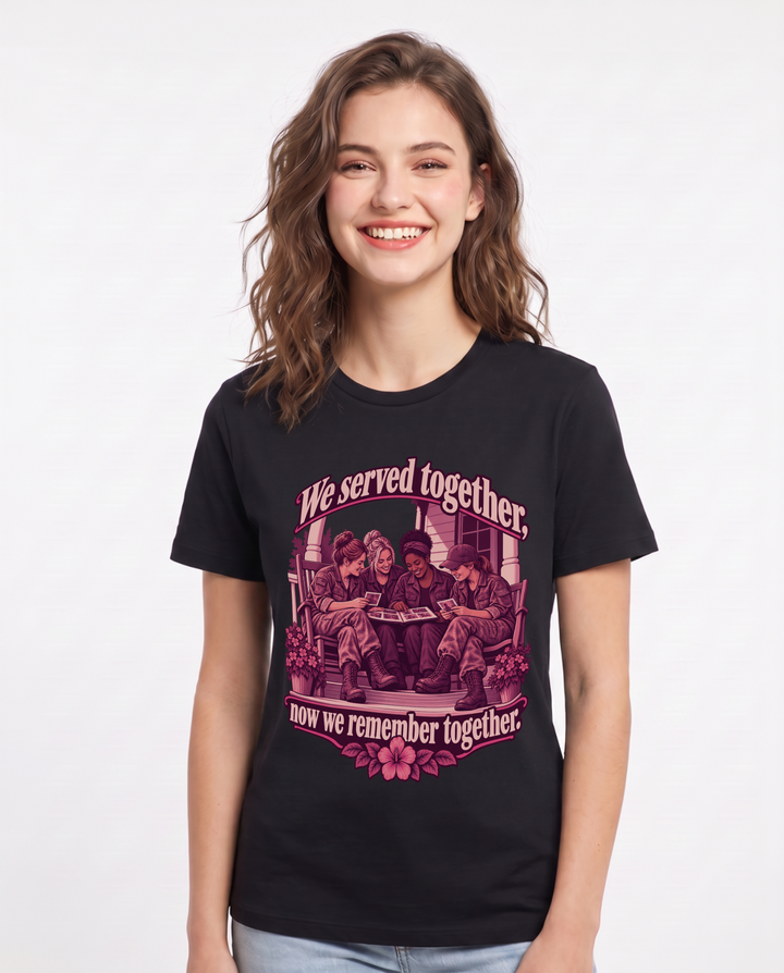 Veteran Black T-Shirt for Women – Everyday Expression Graphic Tee product image 3