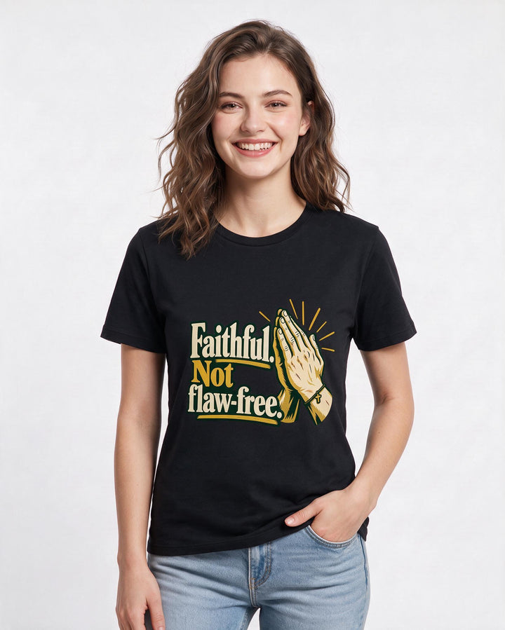 Christian Faith Black T-Shirt for Women – Everyday Expression Graphic Tee product image 1