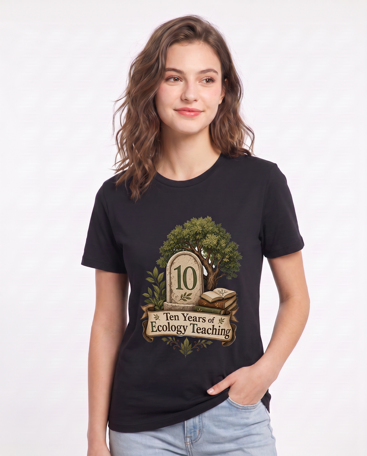 Ten Years of Ecology Teaching Women's Black T-Shirt product image 1