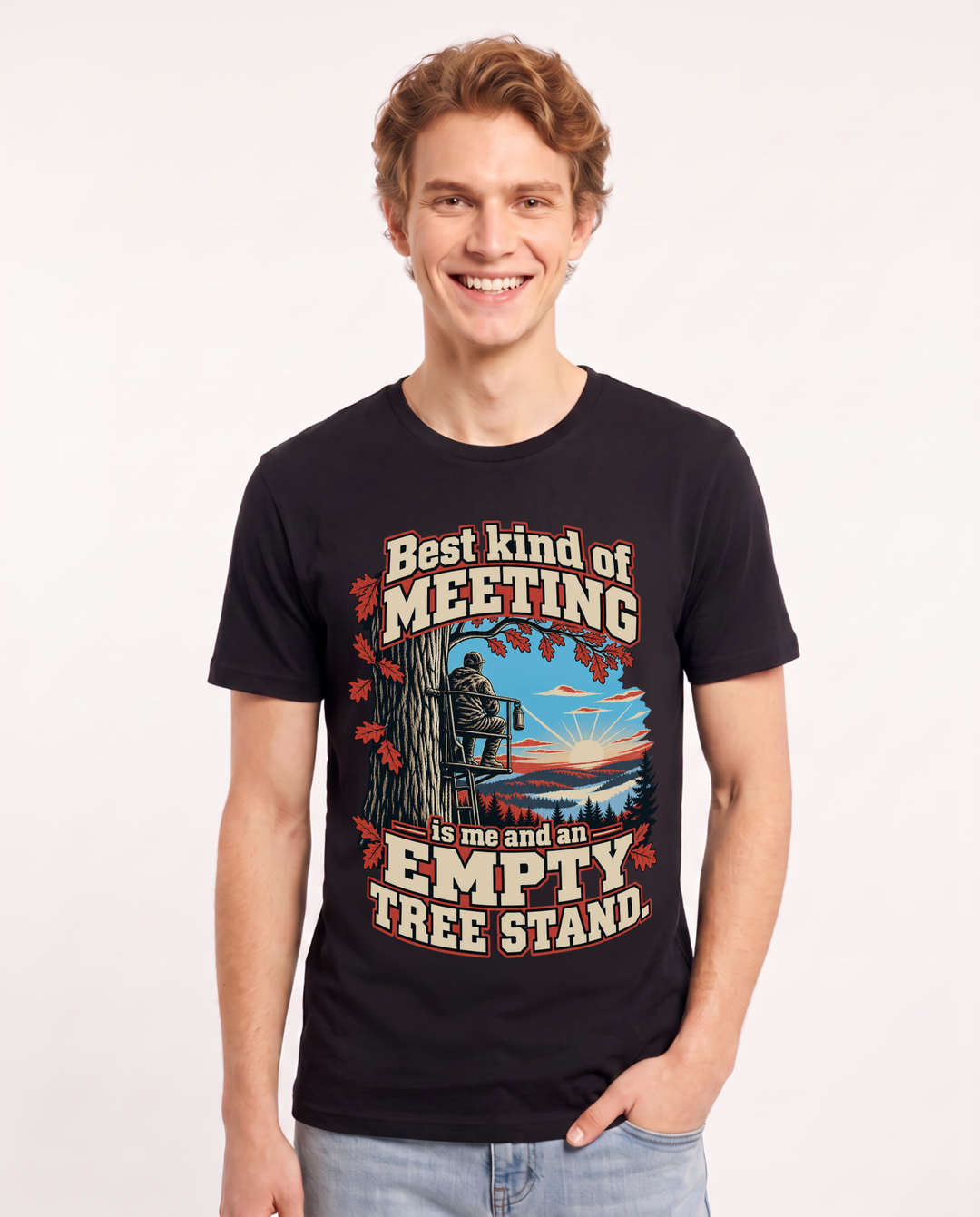 Hunting Black T-Shirt for Men – Everyday Expression Graphic Tee product image 3
