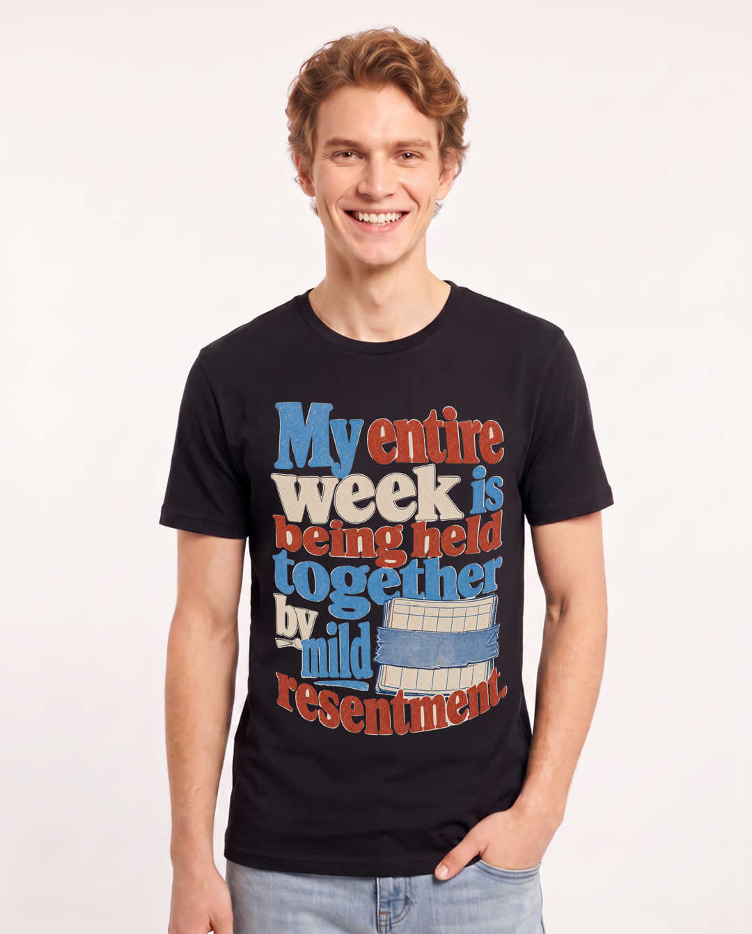 Meme Black T-Shirt for Men – Everyday Expression Graphic Tee product image 3