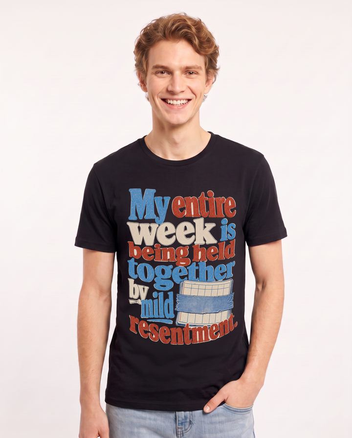 Meme Black T-Shirt for Men – Everyday Expression Graphic Tee product image 3