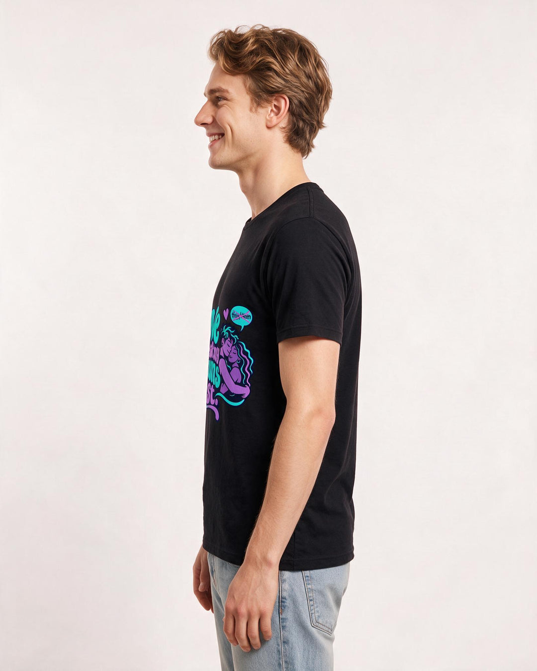 Pride Black T-Shirt for Men – Everyday Expression Graphic Tee product image 2