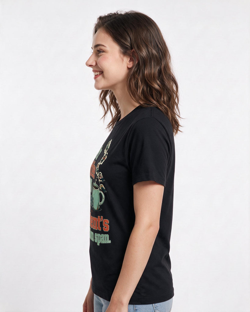 Teacher Black T-Shirt for Women – Everyday Expression Graphic Tee product image 2