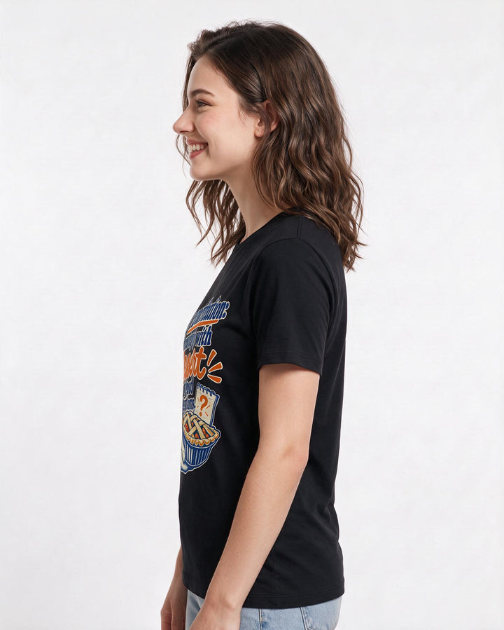 Patriotic Black T-Shirt for Women – Everyday Expression Graphic Tee product image 2