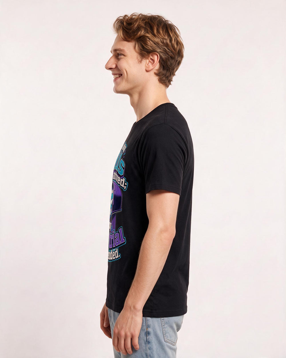 Graduation Black T-Shirt for Men – Everyday Expression Graphic Tee product image 2