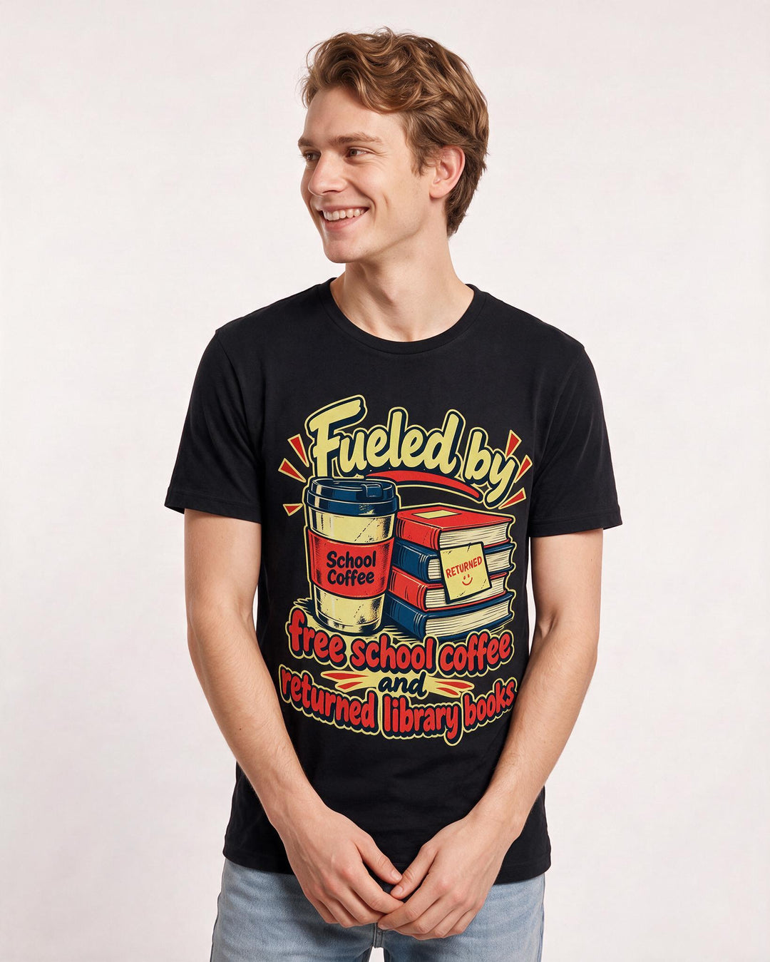 Teacher Black T-Shirt for Men – Everyday Expression Graphic Tee product image 1