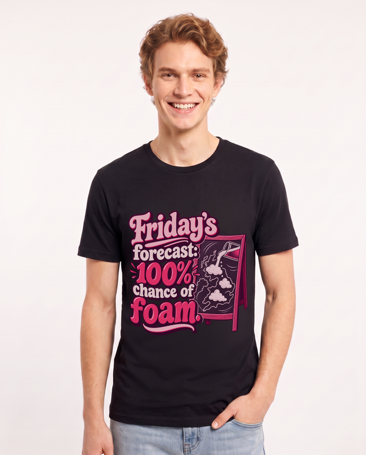 Beer Black T-Shirt for Men – Everyday Expression Graphic Tee product image 3