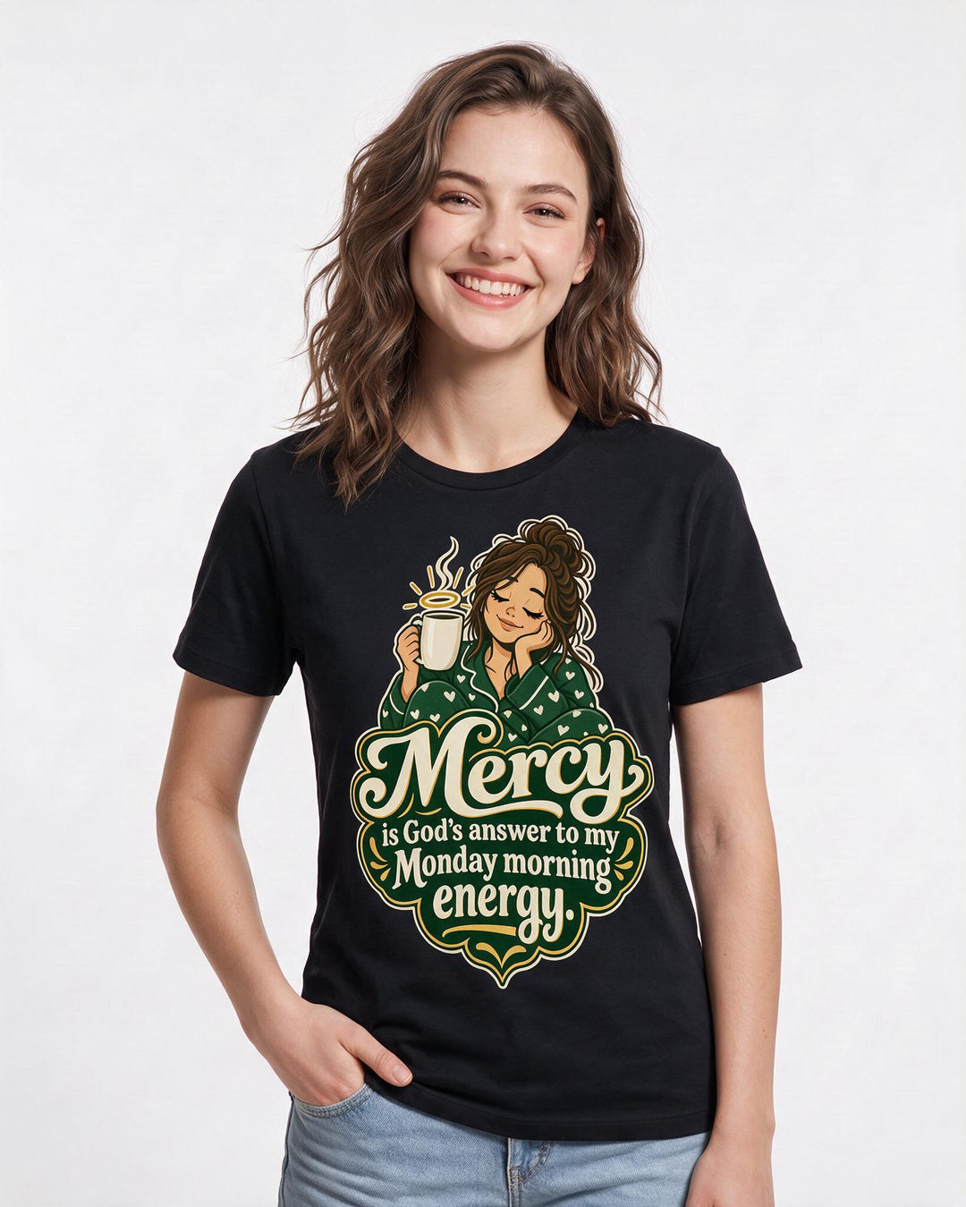 Christian Faith Black T-Shirt for Women – Everyday Expression Graphic Tee product image 1