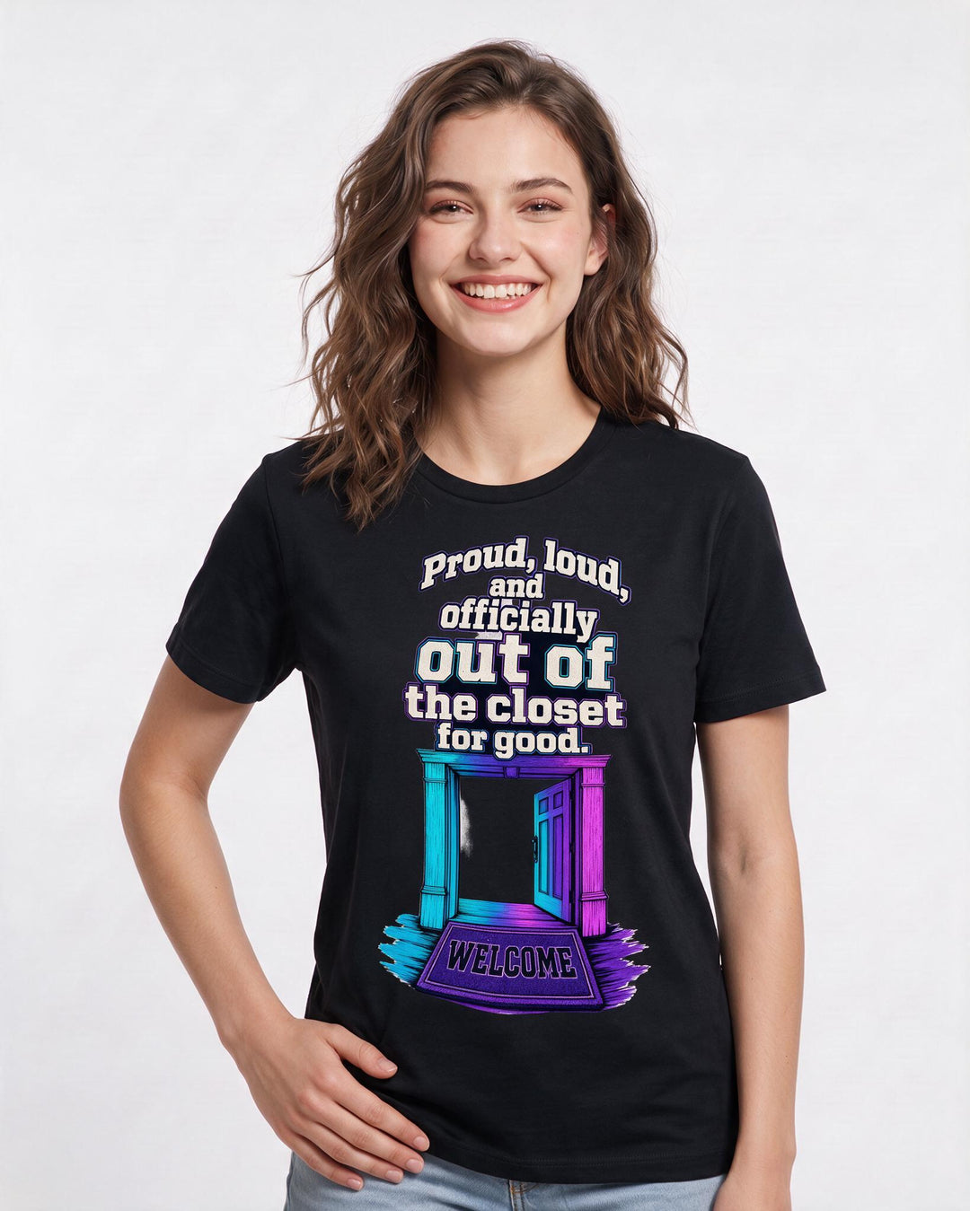 Pride Black T-Shirt for Women – Everyday Expression Graphic Tee product image 1