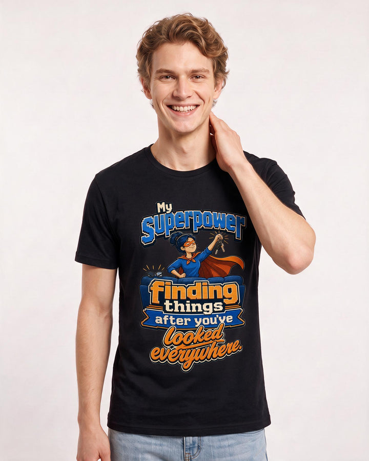 Grandparent Black T-Shirt for Men – Everyday Expression Graphic Tee product image 1