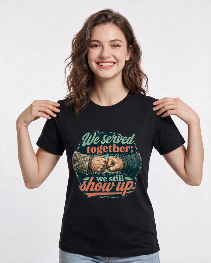 Veteran Black T-Shirt for Women – Everyday Expression Graphic Tee product image 3