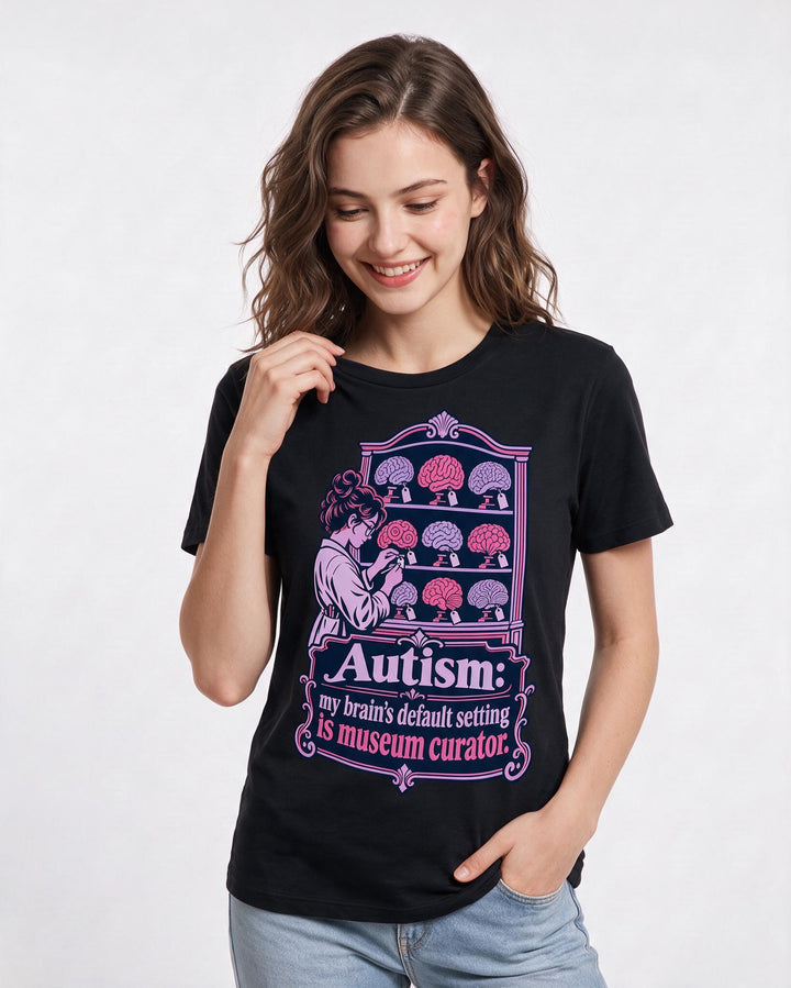 Neurodiversity Black T-Shirt for Women – Everyday Expression Graphic Tee product image 1
