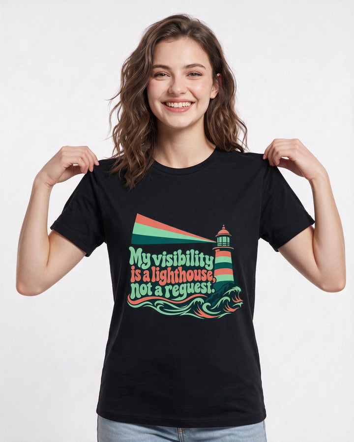 Pride Black T-Shirt for Women – Everyday Expression Graphic Tee product image 1