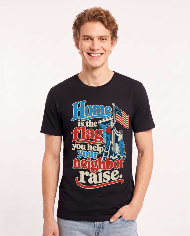 Patriotic Black T-Shirt for Men – Everyday Expression Graphic Tee product image 3