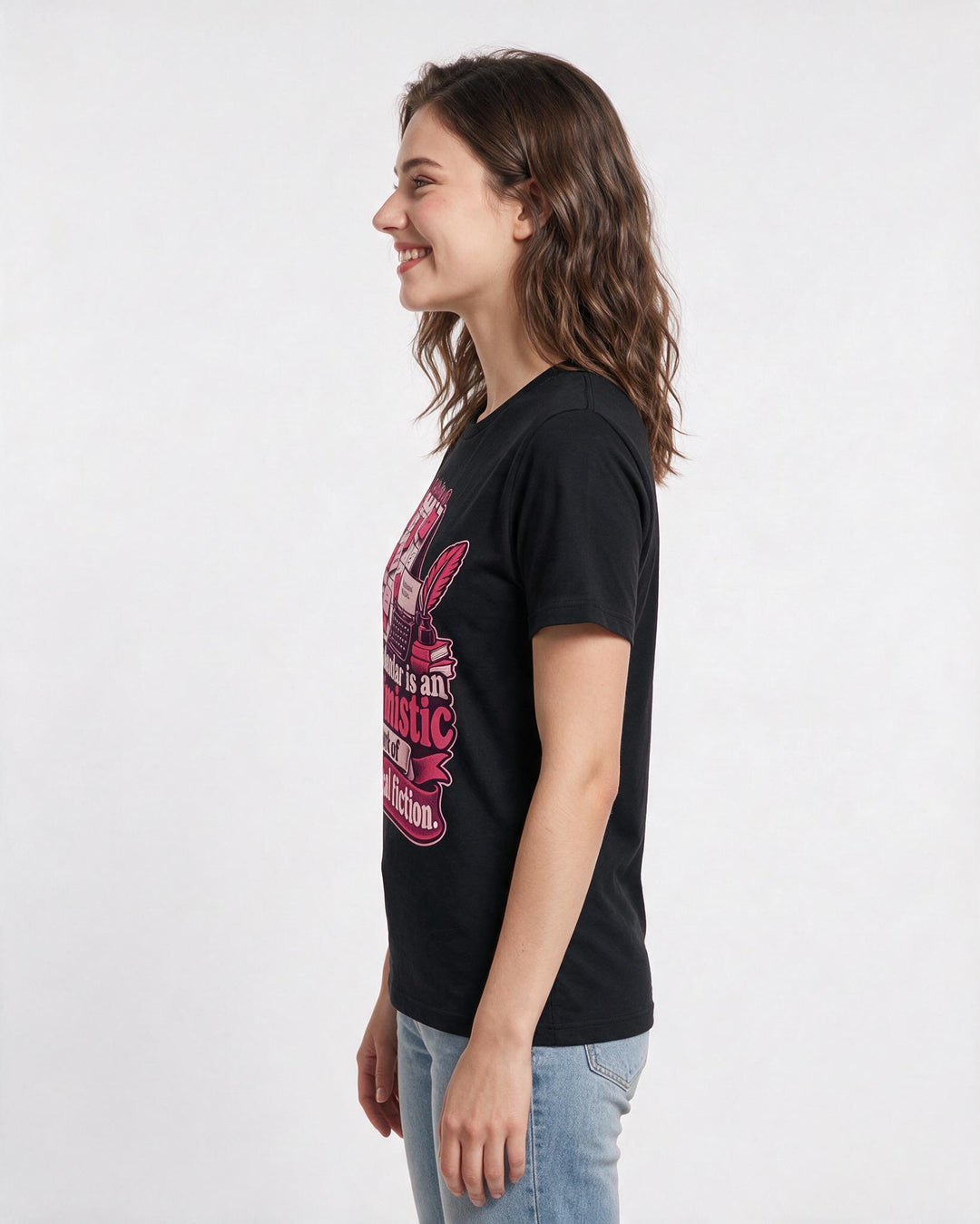 Meme Black T-Shirt for Women – Everyday Expression Graphic Tee product image 2