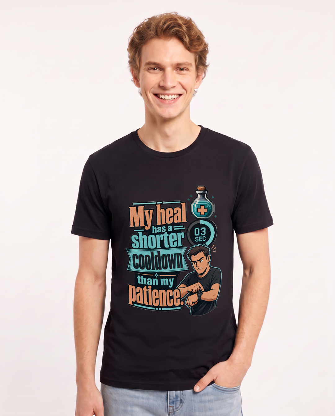 Gaming Black T-Shirt for Men – Game Night Graphic Tee product image 3
