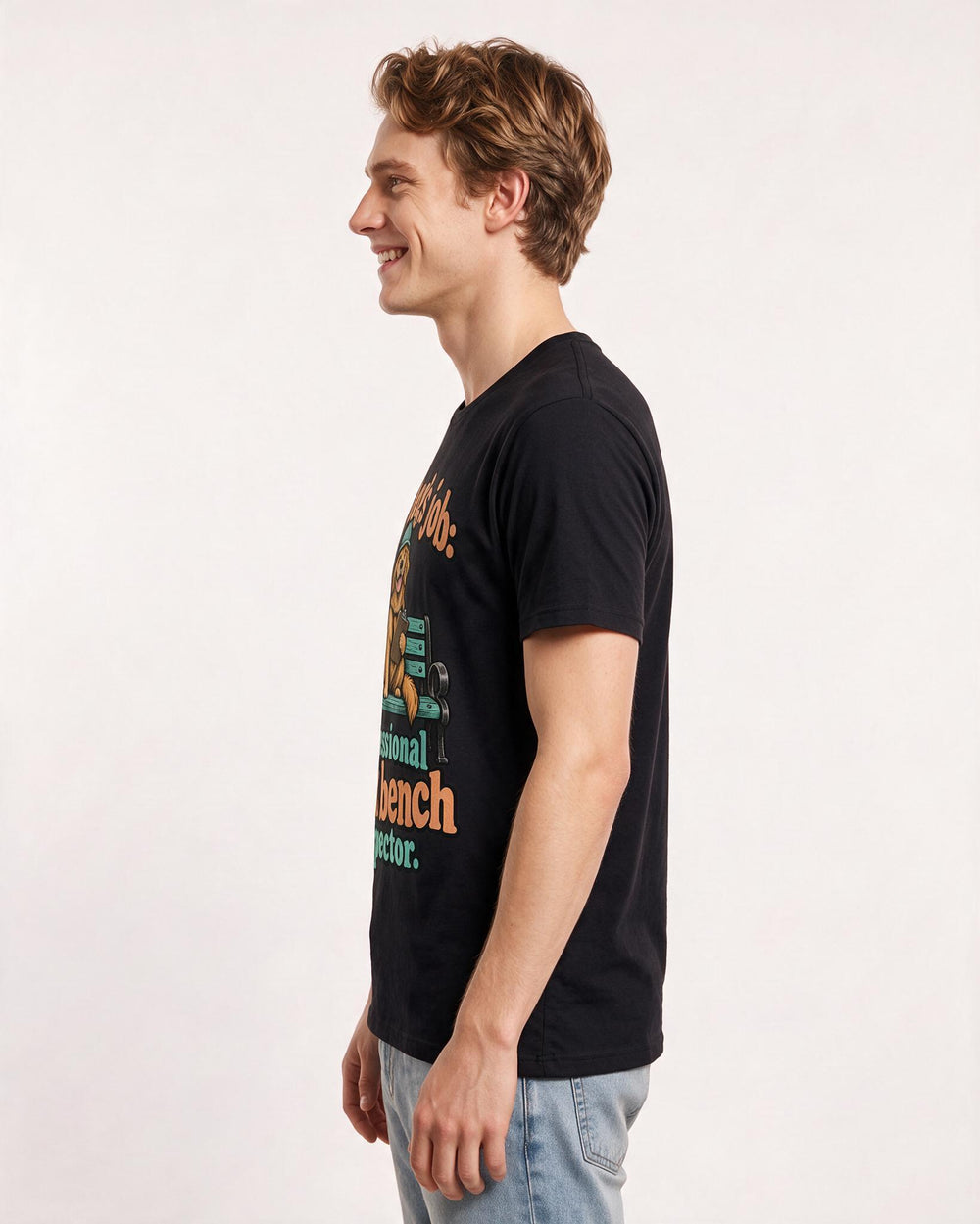 Cat Lover Black T-Shirt for Men – Everyday Expression Graphic Tee product image 2