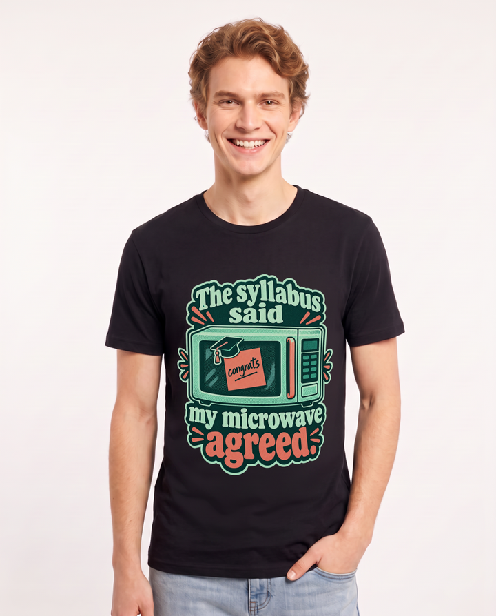 Graduation Black T-Shirt for Men – Everyday Expression Graphic Tee product image 3