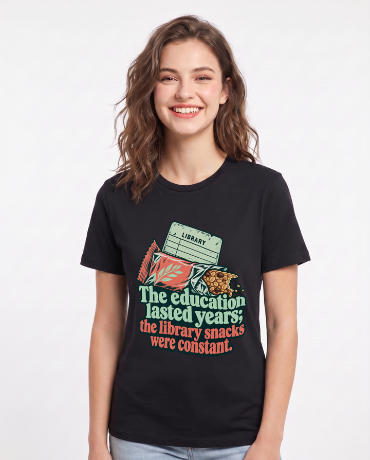 Graduation Black T-Shirt for Women – Everyday Expression Graphic Tee product image 3
