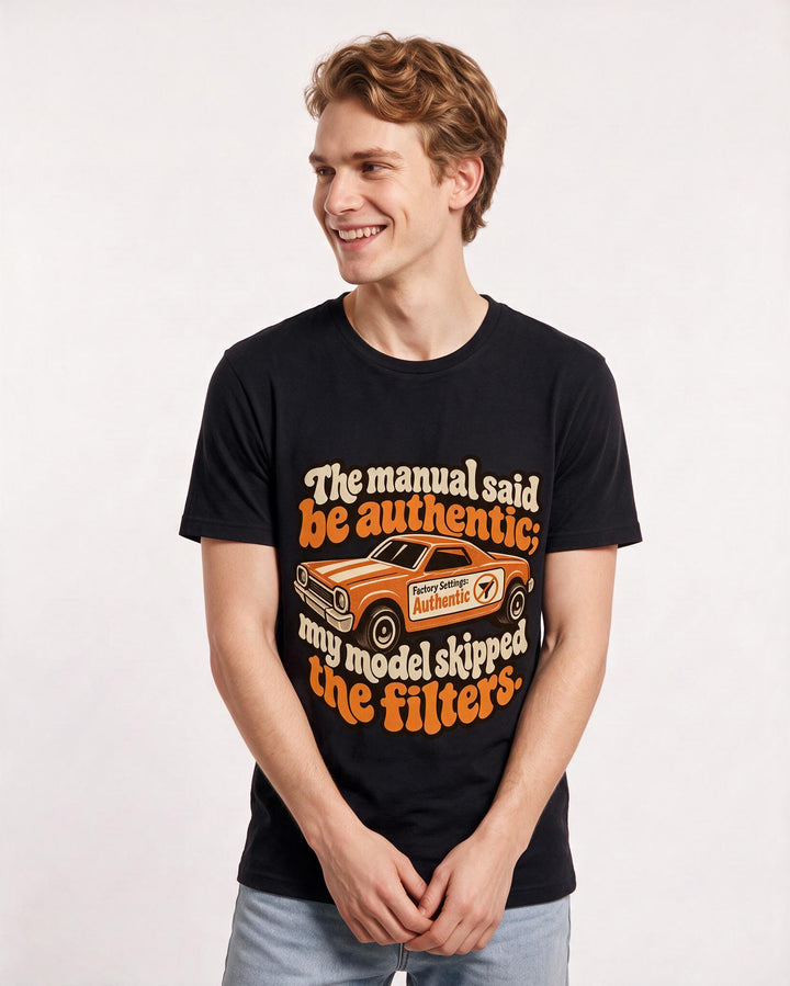 Neurodiversity Black T-Shirt for Men – Everyday Expression Graphic Tee product image 1