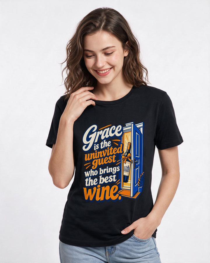 Christian Faith Black T-Shirt for Women – Everyday Expression Graphic Tee product image 1