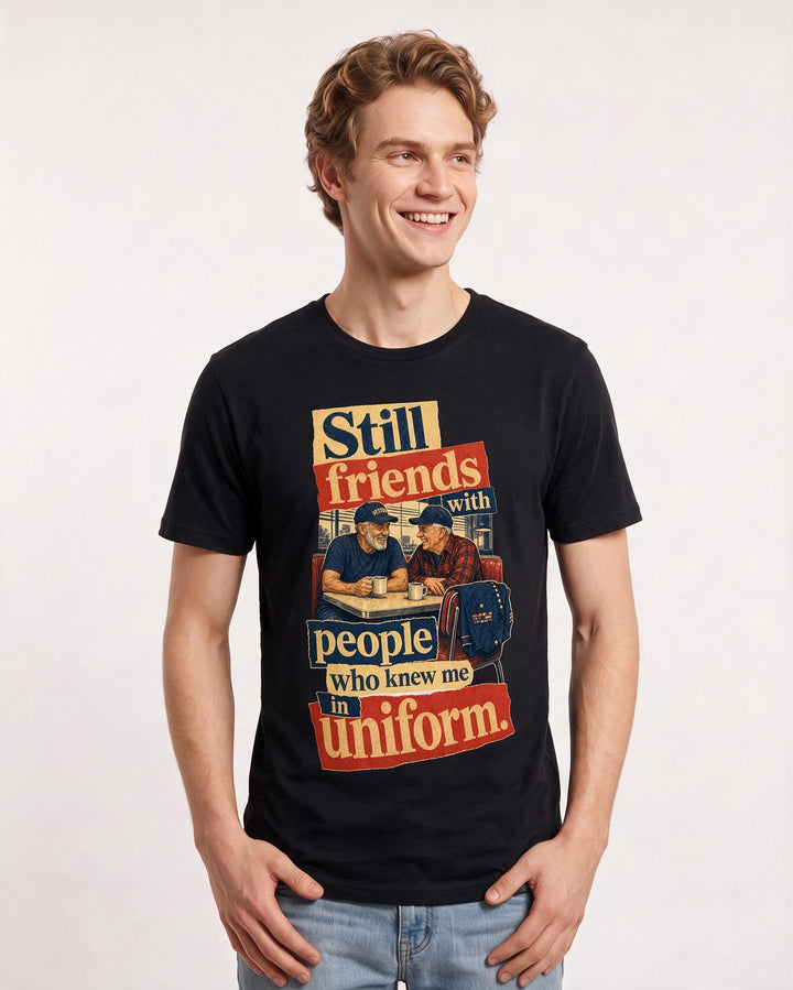 Veteran Black T-Shirt for Men – Everyday Expression Graphic Tee product image 1