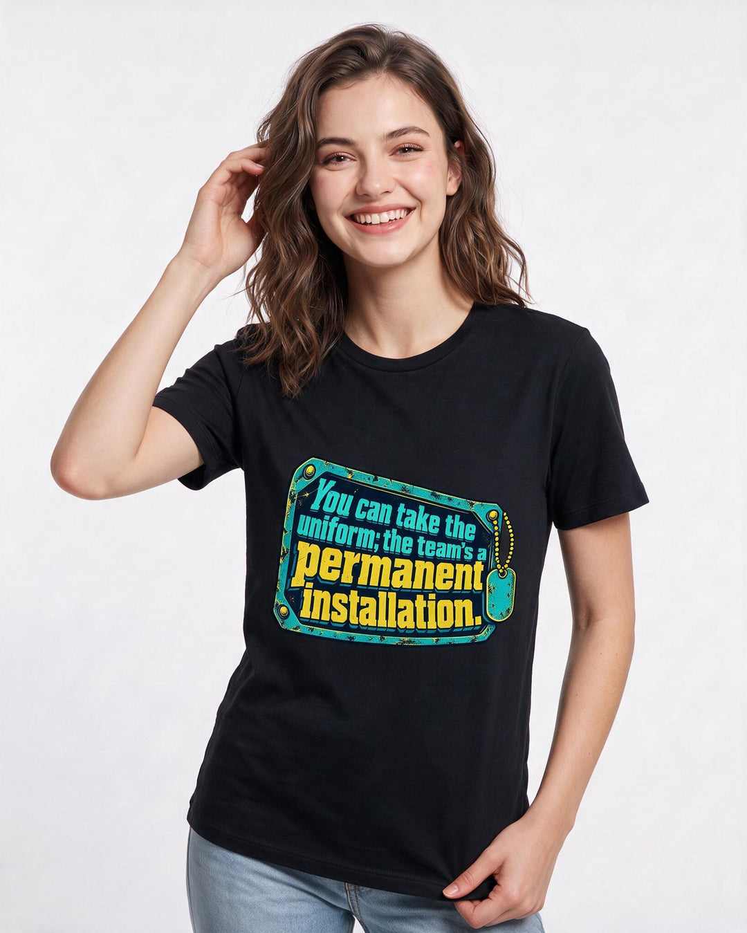 Veteran Black T-Shirt for Women – Everyday Expression Graphic Tee product image 1