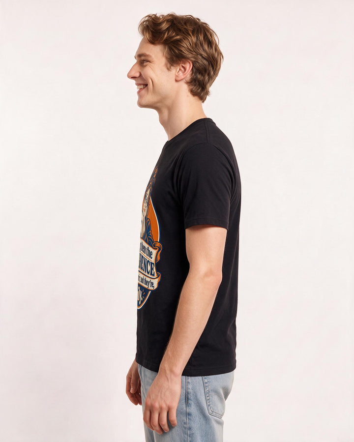 Teacher Black T-Shirt for Men – Everyday Expression Graphic Tee product image 2
