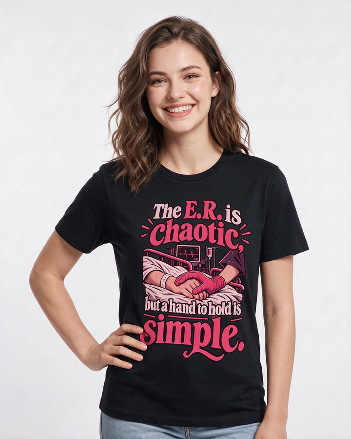 Nurse Black T-Shirt for Women – Nursing Life Graphic Tee product image 1