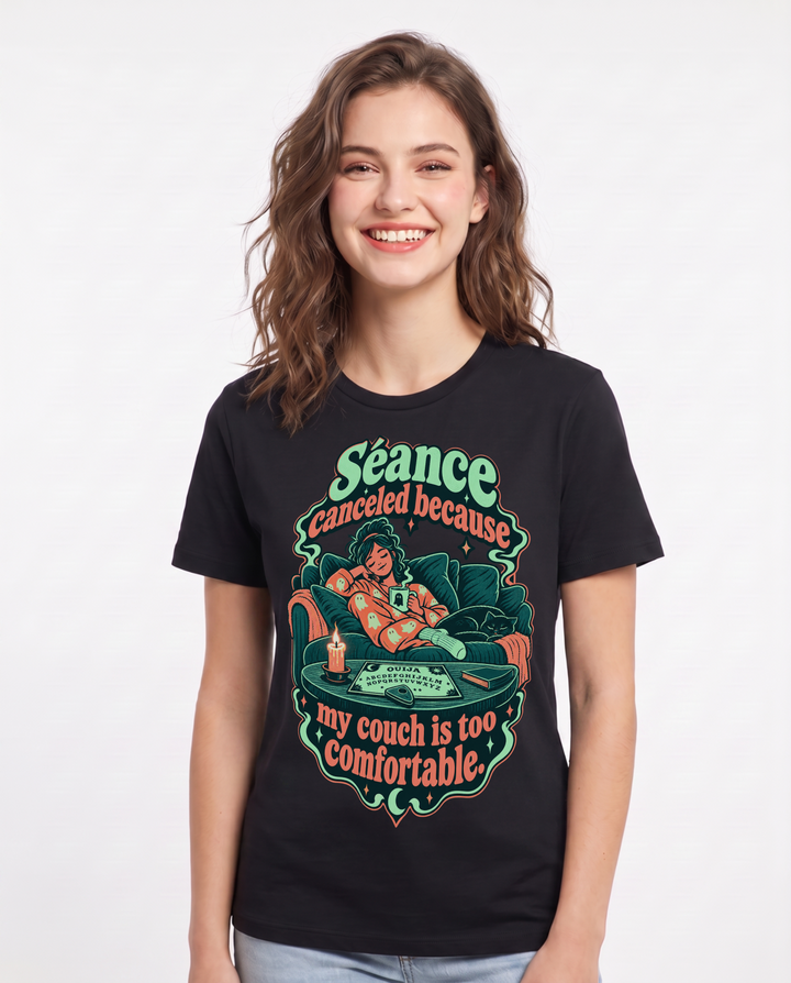 Halloween Black T-Shirt for Women – Halloween Theme Graphic Tee product image 3