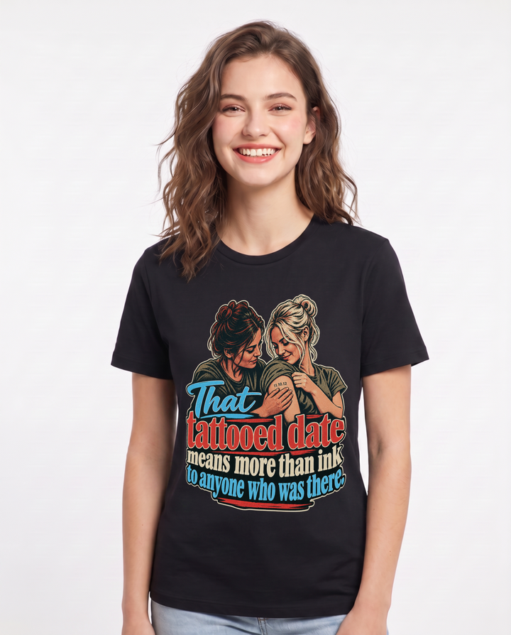 Veteran Black T-Shirt for Women – Everyday Expression Graphic Tee product image 3