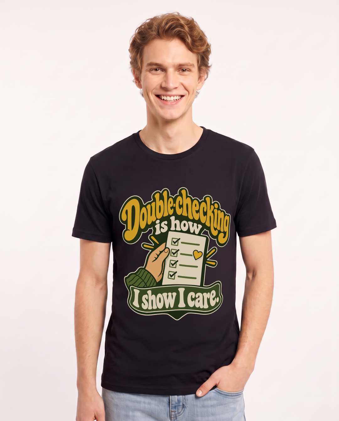 Neurodiversity Black T-Shirt for Men – Everyday Expression Graphic Tee product image 3