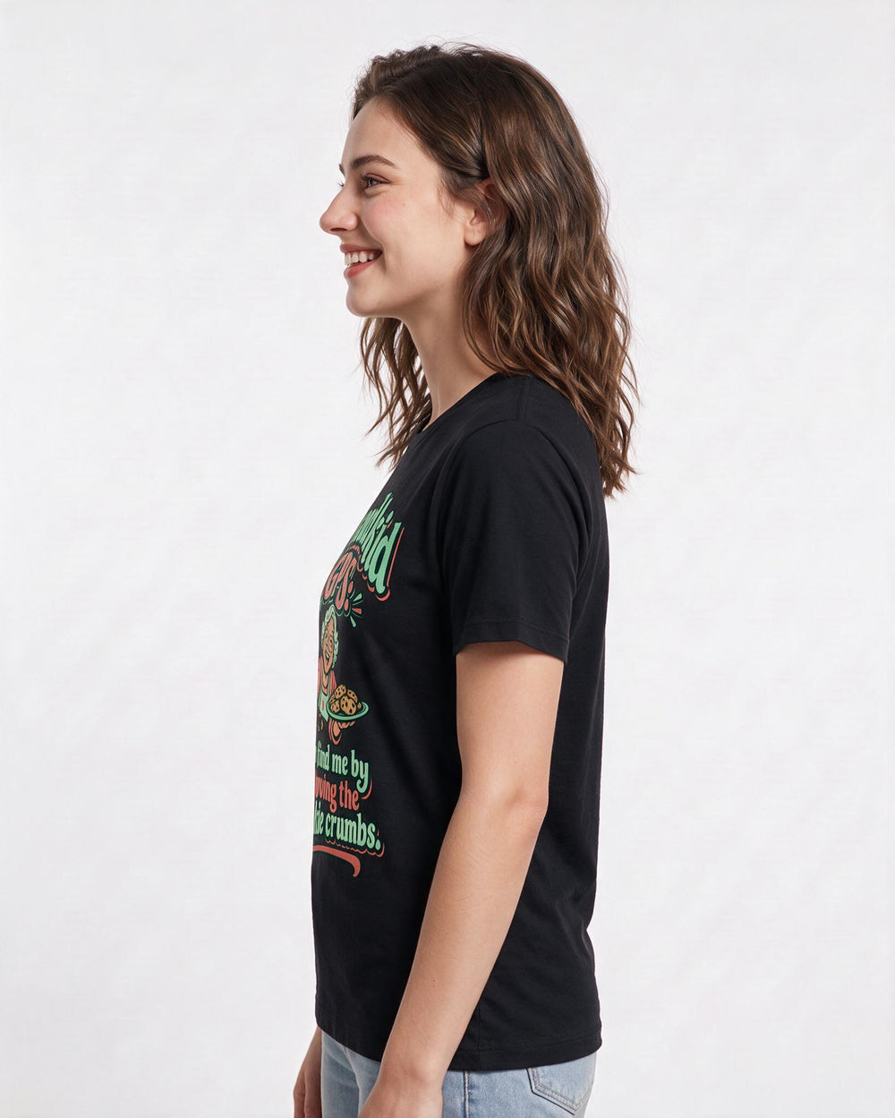 Grandparent Black T-Shirt for Women – Everyday Expression Graphic Tee product image 2