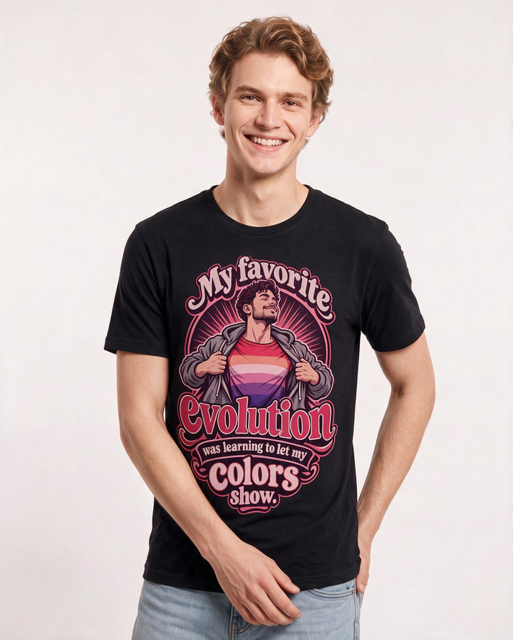 Pride Black T-Shirt for Men – Everyday Expression Graphic Tee product image 1