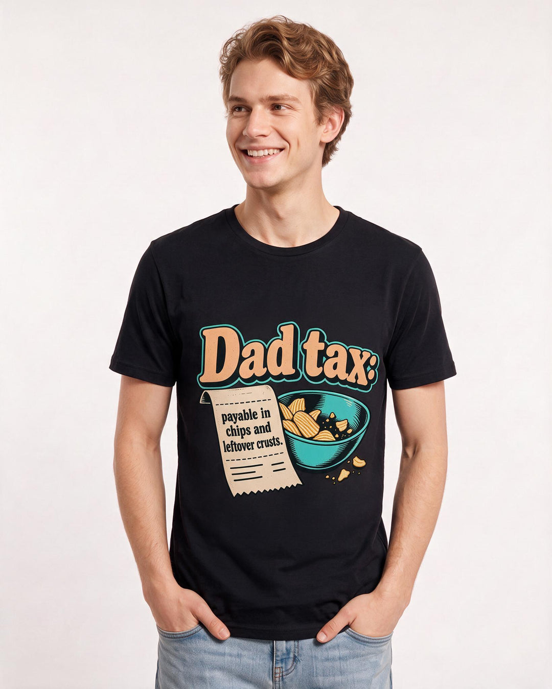 Grandparent Black T-Shirt for Men – Everyday Expression Graphic Tee product image 1