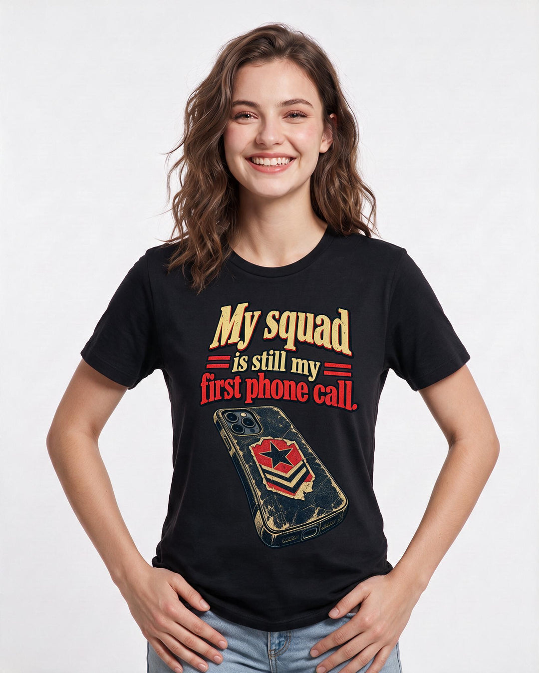 Veteran Black T-Shirt for Women – Everyday Expression Graphic Tee product image 1